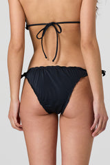 Jadea JB301 slip bikini con rouches nero