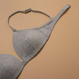 Reggiseno a triangolo imbottito in cotone modal