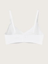 Jadea Nuvola reggiseno a triangolo senza cuciture coppe estraibili bianco