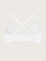 Jadea Nuvola reggiseno a triangolo senza cuciture coppe estraibili bianco