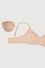 Jadea Nuvola reggiseno a triangolo senza cuciture coppe estraibili cipria