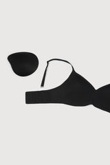 Jadea Nuvola reggiseno a triangolo senza cuciture coppe estraibili nero