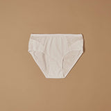 Slip in cotone elasticizzato con pizzo laterale