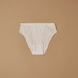 Slip in cotone elasticizzato con pizzo frontale