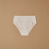 Midi in cotone elasticizzato con pizzo frontale