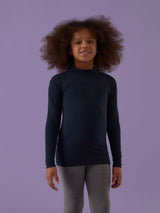 Lupetto bimba a manica lunga in cotone bielastico