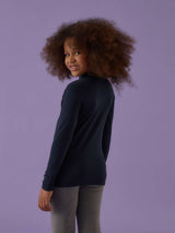 Lupetto bimba a manica lunga in cotone bielastico