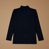 Lupetto bimba a manica lunga in cotone bielastico