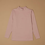 Lupetto bimba a manica lunga in cotone bielastico