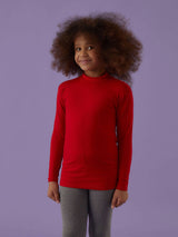 Lupetto bimba a manica lunga in cotone bielastico