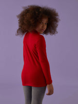 Lupetto bimba a manica lunga in cotone bielastico