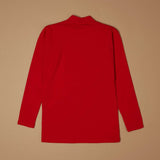 Lupetto bimba a manica lunga in cotone bielastico