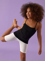 Jadea 282 top canotta bimba in cotone nero