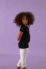 Jadea 284 T-shirt bimba in cotone traspirante nero