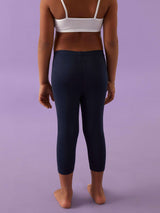 Leggings bimba modello capri in fresco cotone