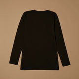 Maglia a scollo lollo in cotone elasticizzato