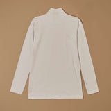 Lupetto a manica lunga in cotone elasticizzato