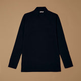 Lupetto a manica lunga in cotone elasticizzato