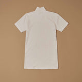 Lupetto a mezza manica in cotone elasticizzato