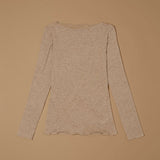 Jadea 4064 maglia scollo a barca cashmere naturale
