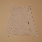 Jadea 4064 maglia scollo a barca cashmere naturale