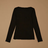 Jadea 4064 maglia scollo a barca cashmere nero