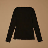 Jadea 4064 maglia scollo a barca cashmere nero