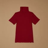 Jadea 4065 dolcevita con cashmere rubino