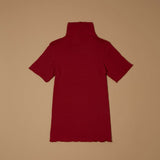 Jadea 4065 dolcevita con cashmere rubino