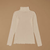 Jadea 4066 dolcevita manica lunga con cashmere latte