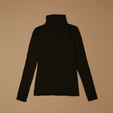 Jadea 4066 dolcevita manica lunga con cashmere nero