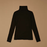 Jadea 4066 dolcevita manica lunga con cashmere nero