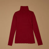 Jadea 4066 dolcevita manica lunga con cashmere rubino