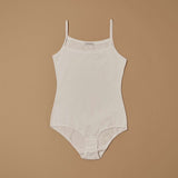 Body con spalline sottili in cotone