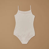 Body con spalline sottili in cotone