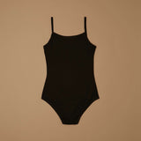 Body con spalline sottili in cotone