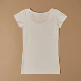 T-shirt scollo tondo in cotone modal