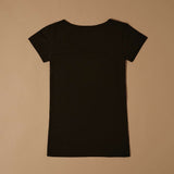 T-shirt scollo tondo in cotone modal