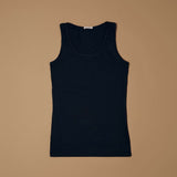 Canotta a spalla larga in cotone modal