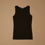 Canotta a spalla larga in cotone modal