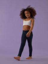 Jadea 490 leggings lungo bimba soft cotton blu