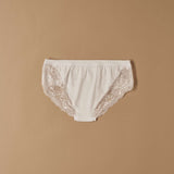 Slip in cotone modal con fascia e pizzo laterale