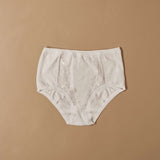 Culotte in cotone modal con fascia e inserti in pizzo