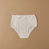 Culotte in cotone modal con fascia e inserti in pizzo