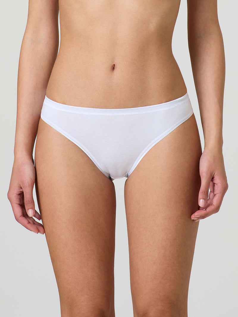Low-waisted briefs in stretch cotton