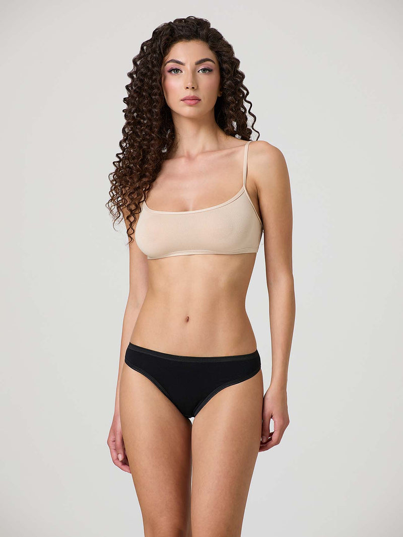 Low-waisted briefs in stretch cotton