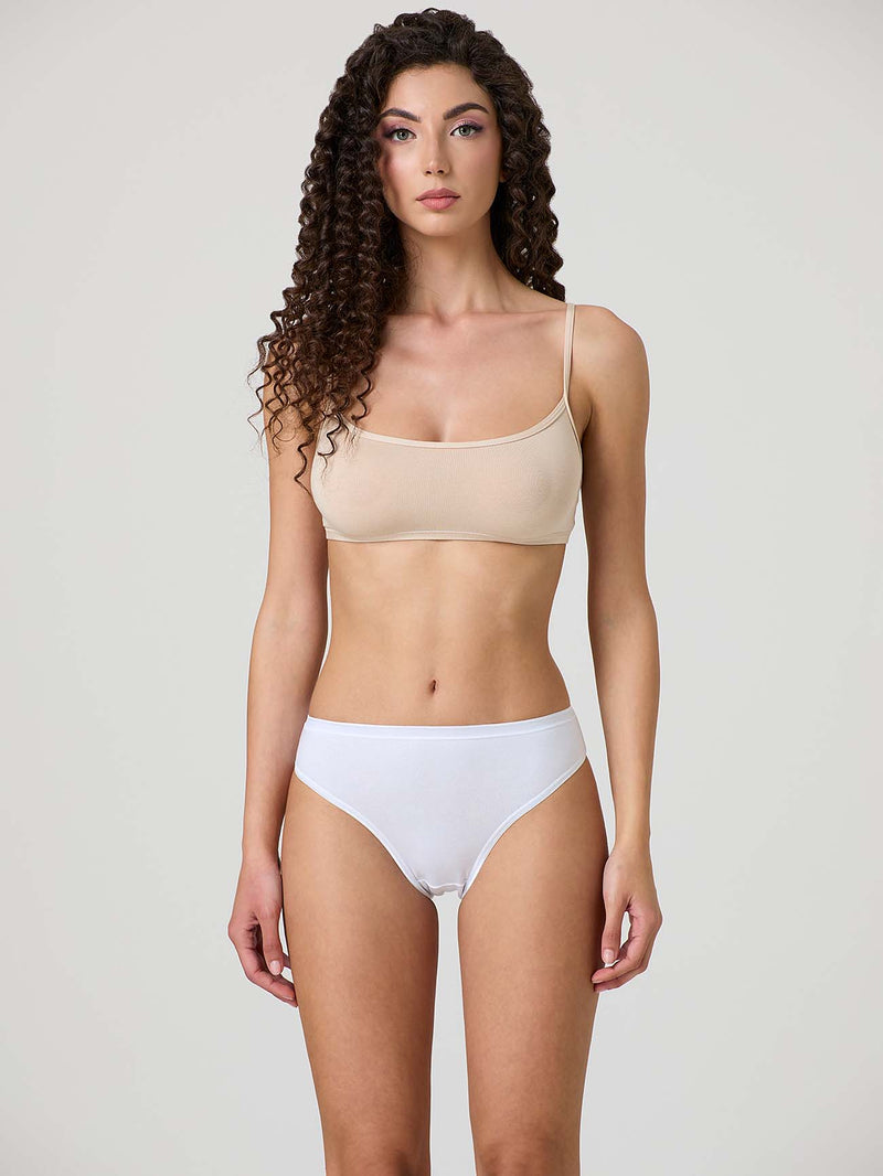 Stretch cotton briefs
