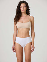 Stretch cotton midi