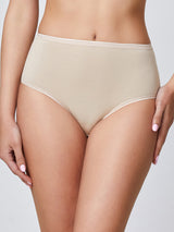 Midi in cotone elasticizzato cipria
