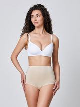 Culotte in cotone elasticizzato cipria
